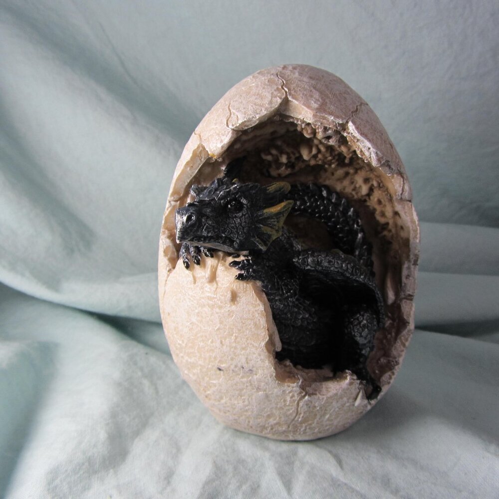 dragon hatching from egg figurine pacific giftware (w2149)